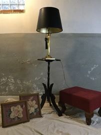 Magnolia Art, Lamp, and Ottoman https://ctbids.com/#!/description/share/104501