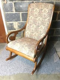 Upholstered Rocking Chair https://ctbids.com/#!/description/share/105231