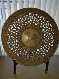 Carved round elephant oversized plaque https://ctbids.com/#!/description/share/104259