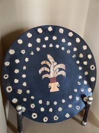 Black plaque with printed palm tree https://ctbids.com/#!/description/share/104264