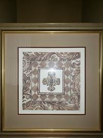 Damask cross print - Jerianne Van Dijk https://ctbids.com/#!/description/share/104265