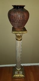 Gorgeous vase on a ancient style pedestal https://ctbids.com/#!/description/share/104311