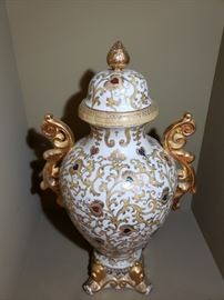 Massive Yet Elegant Gilded Decorative Urn / Vase https://ctbids.com/#!/description/share/104336