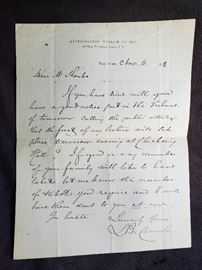 Count Luigi Palma di Cesnola letter https://ctbids.com/#!/description/share/104365