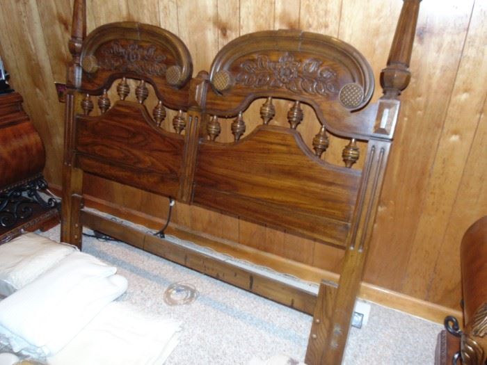 Bed frame with matching bureau. Queen
