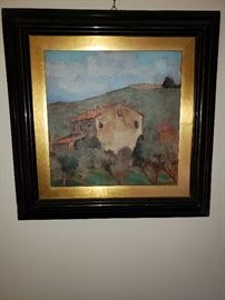 Tuscan Farm house painting https://ctbids.com/#!/description/share/104043