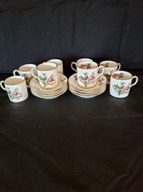 Royal Chelsea Moss Rose teacups and saucers https://ctbids.com/#!/description/share/104068
