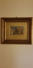 Golden Countryside Painted On Wood https://ctbids.com/#!/description/share/104151