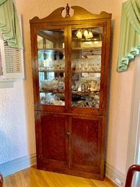 Vintage corner cabinet 2 of 2
