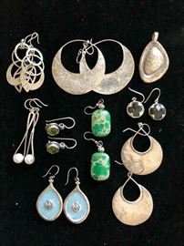 Earrings sterling silver Silpada and others