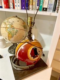 Vintage Redskins lamp base