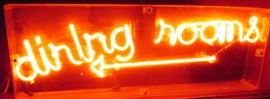 dining rooms neon sign