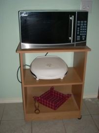  Microwave, George Foreman Grill (Kitchen cart is sold)