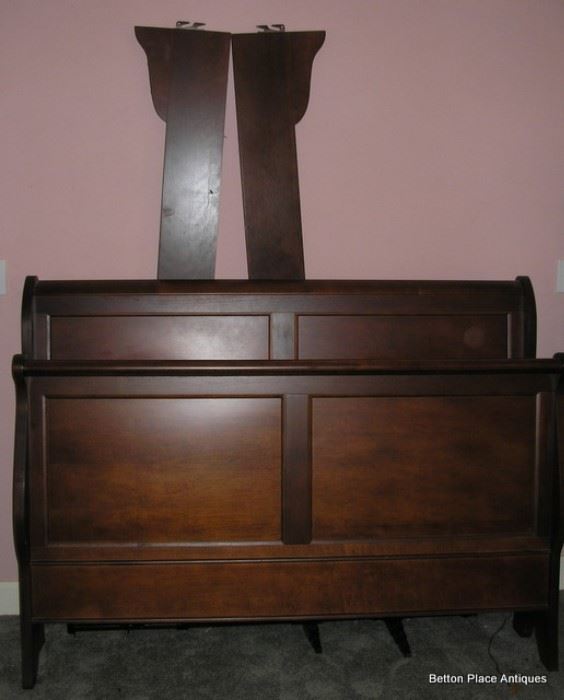 Queen Size Sleigh Bed with Rails etc