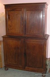 Fabulous Old Cupboard, Shelves in the bottom, the top is empty like an armoire, this is a Beauty.