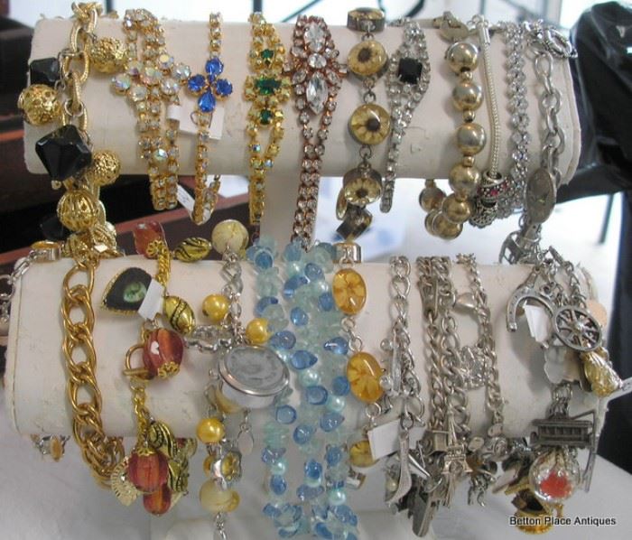 Costume Jewelry Bracelets, only a few of what is here