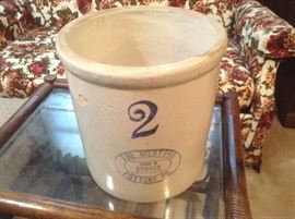 Rare Western Pottery #2 Crock 