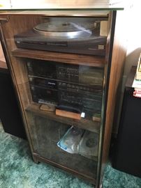 Fisher Stereo System with Turntable, Amplifier and Speakers