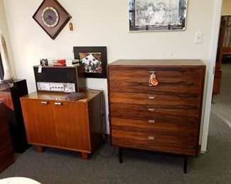 Herman Miller Small Media Cabinet, Rosewood Highboy