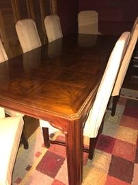 Large dining room table with extra extensions
