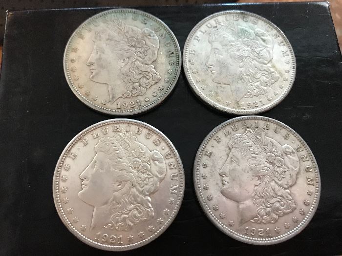 1921 Morgan Silver Dollars 