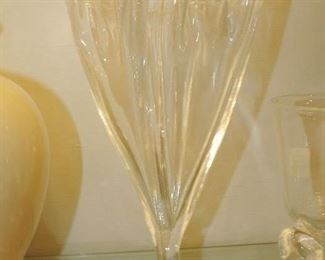 Steuben Clear tall Grotesque Vase 