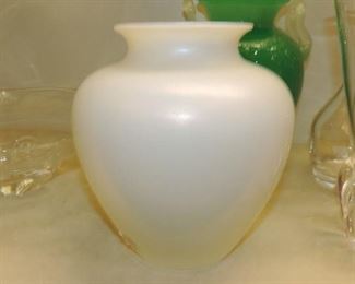 Steuben gloss IVORY glass vase
