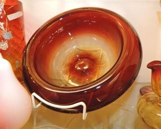 Libbey Bowl / Amberina 