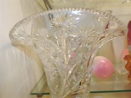 detail of LIBBEY GLASS VASE 