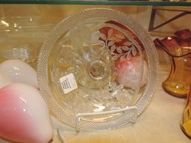 Wisteria Pattern Libbey Compote - a hard to find shape !