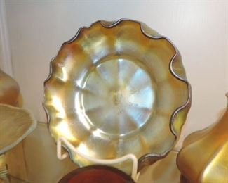 L.C. Tiffany Favrille Bowl - ruffled edge 