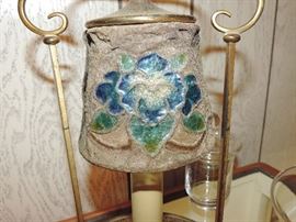 detail of TIFFANY Electric Candle Lamp 