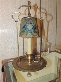 detail of Electric Candle Lamp by Tiffany 