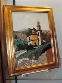 Mosaic Signed Italian Plaque 