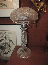 Cut Glass Lamp