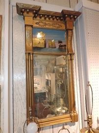 Period Rev. Painted Mirror