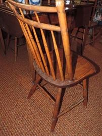 detail of Windsor chair 