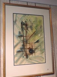 RARE OFFERING !!! Shirley Mason original watercolor. Shirley is the original "Sybil" multi-personality famous case study...look her up...this is a real watercolor purchased privately from her home in Lexington Kentucky... VERY HARD TO FIND ITEM!