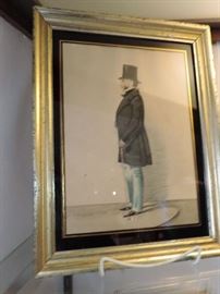 Antique watercolor (modern frame)