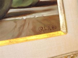 R.L.A. 1980 Oil of "Pears"