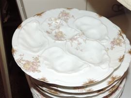 Oyster Plates by Limoges 