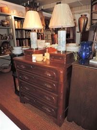 another Dresser, lamps are Chinese export