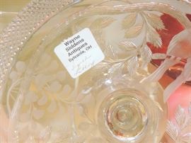 This is Wayne's Handwritting ... "Signed Libbey"