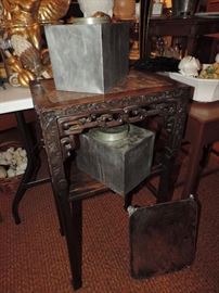 another great CHINESE carved stand - this is a rectangular shape