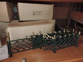 we have a unique offering...these are modern cast metal "Christmas-Tree" Fences...they could be used for a fairy garden border or just a FUN tablescape ... we have 35 SETS in this phase for sale !