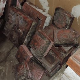 Nettleton House Original Terra-Cotta Architectural Fragments from 2221 Jefferson (Built in 1887 - torn down in 1996)