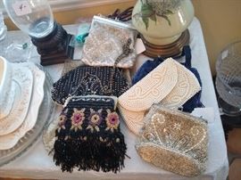 Vintage, and not so vintage, beaded purses