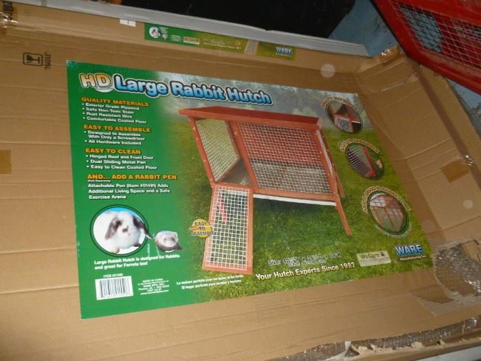 Box for rabbit hutch