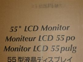 This is a 55" LCD Professional Touch-Screen Monitor-TV-Games, etc. It's been used 2 times, is 2 years old and was $4300 new.