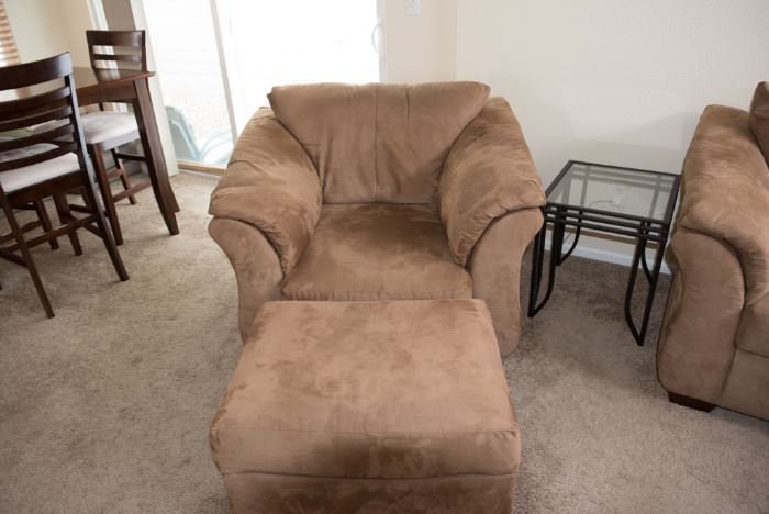 Brown Microsuede Oversize Chair By Ashley Furniture